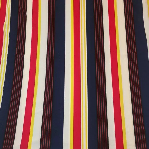 NWOT Liz Claiborne Skirt Women's Plus Size 1X Rainbow Stripe Retro Midi Comfort - Picture 7 of 9